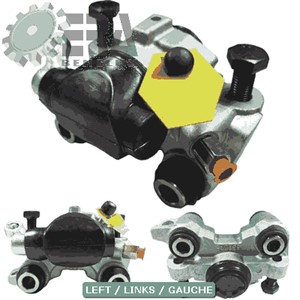 Bremsecaliper, Venstre bakaksel, CITROËN,PEUGEOT, 4401 A2, 441065, 95666799