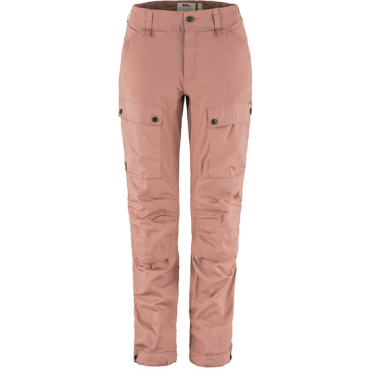 Fjällräven Keb Trousers Curved W - Dusty Rose - Naiset - 36/L - Partioaitta