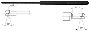 Pneumatisk fjær, koffer- / lasterom, NISSAN QASHQAI / QASHQAI +2 I, 90450-JD01B, 90450-JD01C