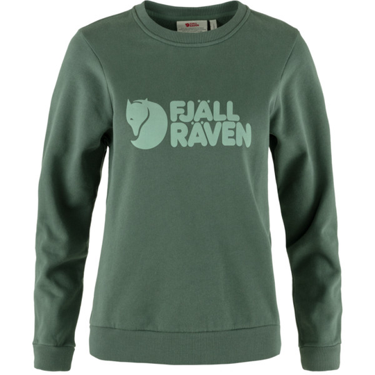 Fjällräven Fjällräven Logo Sweater W - Deep Patina-misty Green - Naiset - S - Partioaitta