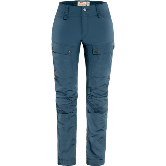 Fjällräven Keb Trousers Curved W Short - Indigo Blue - Naiset - 40 - Partioaitta