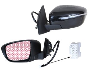 Ytterspeil, Høyre, NISSAN QASHQAI SUV II, QASHQAI VAN II, 963014EF6E, 96301-4EH6A, 963014EH6B, 963014EH6D, 963014EH6E, 963014EJ6E, 96301
