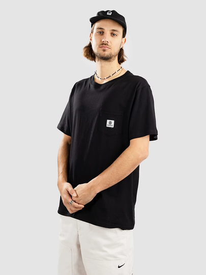 Element Basic Pocket Label T-paita musta