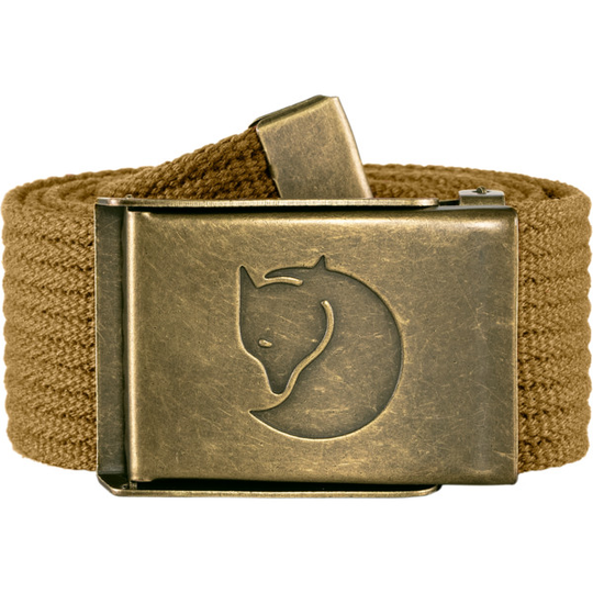 Fjällräven Canvas Brass Belt 4 Cm - Buckwheat Brown - Unisex - 1 Size - Partioaitta