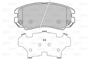 Bremseklosser sett, Framaksel, HYUNDAI,KIA,MITSUBISHI, 581011FA50, 58101-1FA50, 581011FE00, 58101-1FE00, 581011FE01, 58101-1FE01, 581012