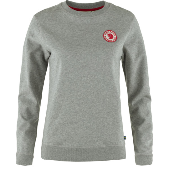 Fjällräven 1960 Logo Badge Sweater W - Grey-melange - Naiset - L - Partioaitta
