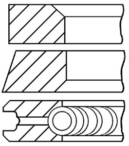 Stempelringsett, AUDI,VOLVO,VW, 068198151C, 075198151, 075198151A, 076198151, 271356