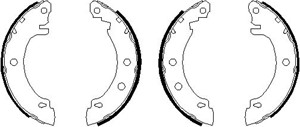 Bremsesko sett, Bakaksel, RENAULT MEGANE I, MEGANE Cabriolet I, MEGANE Classic I, MEGANE Coach I, 7701 204 835, 7701 207 266