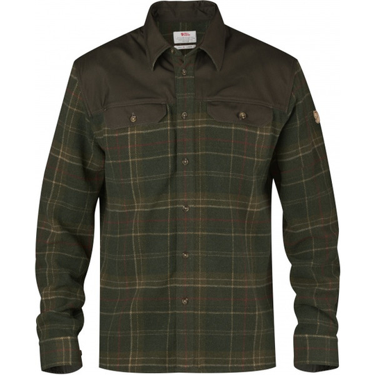 Fjällräven Granit Shirt M - Green - Miehet - L - Partioaitta