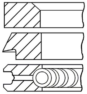 Stempelringsett, ALFA ROMEO,FIAT,LANCIA, 5882551, 5892741