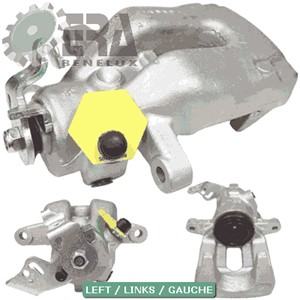 Bremsecaliper, Venstre bakaksel, Bak akselen, CITROËN,PEUGEOT, 1607375680, 4400 N4, 4401 N6
