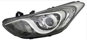 Frontlykt, Venstre, HYUNDAI i30, i30 Coupé, i30 Kombi, 92101A6000, 92101-A6000, 92101A6060