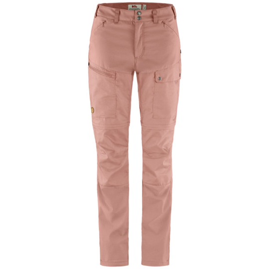 Fjällräven Abisko Midsummer Zip Off Trousers W - Dusty Rose - Naiset - 38 - Partioaitta