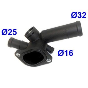 Kjølevæskeflens, AUDI,SEAT,SKODA,VW, 06A121132, 06A121133D