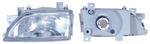Frontlykt, Venstre, FORD ESCORT V, ESCORT Cabriolet V, ESCORT Express V, ESCORT Sedan V, ESCORT Turnier V, ORION III, 1 058 210, 6 801 4