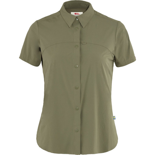Fjällräven High Coast Lite Shirt Ss W - Green - Naiset - S - Partioaitta