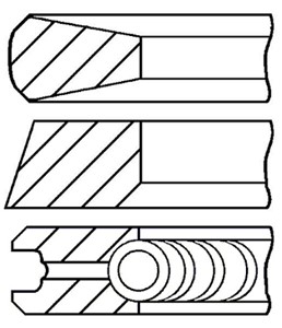 Stempelringsett, CITROËN,FIAT,FORD,JAGUAR,LANCIA,LAND ROVER,MITSUBISHI,PEUGEOT, 1781202