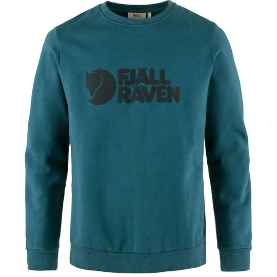 Fjällräven Fjällräven Logo Sweater M - Deep Sea - Miehet - XS - Partioaitta