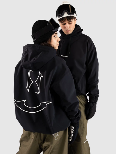 Beyond Medals Softshell Shred Hoodie musta
