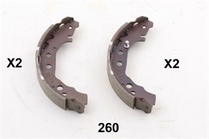 Bremsesko sett, Bakaksel, TOYOTA IQ, 0449574020