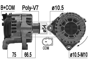 Dynamo, BMW 5 [F10], 5 Gran Turismo [F07], 5 Touring [F11], 7 [F01, F02, F03, F04], X5 [E70], X6 [E71, E72], 12 31 7 807 187, 12 31 7 80