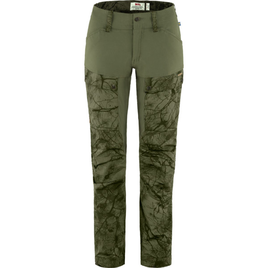 Fjällräven Keb Trousers W - Green Camo-laurel Green - Naiset - 42/S - Partioaitta