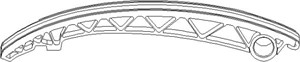 Spenneskinne, styringskjede, Venstre, CHEVROLET,OPEL,VAUXHALL, 06 36 821, 55353998, 55565005, 56 36 248, 56 36 964, 6 36 821, 90572153