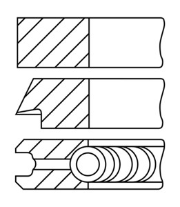 Stempelringsett, AUDI,SEAT,SKODA,VW, 06B198151A