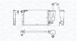 Radiator, motorkjøling, FIAT PANDA, PANDA Skåp/halvkombi, 46798741, 51729379