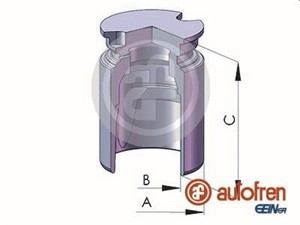 Stempel, bremseklave, Bakaksel, ABARTH,FIAT,HONDA,INFINITI,OPEL,TOYOTA