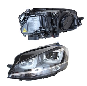 Frontlykt, Venstre, VW GOLF VII, GOLF ALLTRACK Variant VII, GOLF Van VII, GOLF VAN Variant VII, GOLF Variant VII, 5G1 941 033, 5G1 941 0
