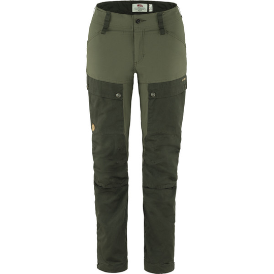 Fjällräven Keb Trousers W Short - Deep Forest-laurel Green - Naiset - 40 - Partioaitta