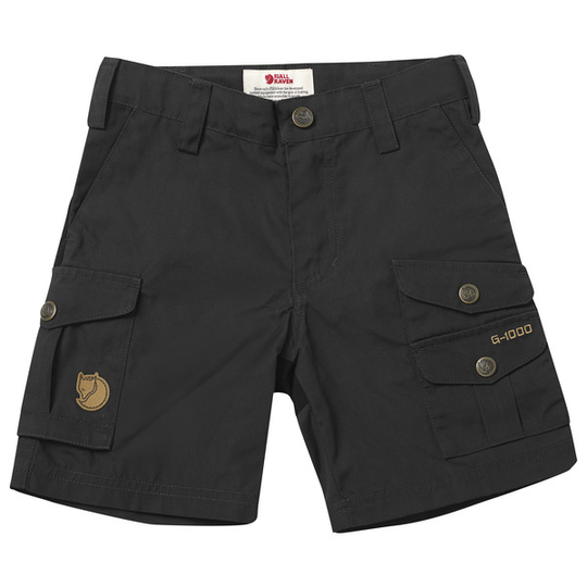 Fjällräven Kids Vidda Shorts - Dark Grey - Lapset - 134 - Partioaitta