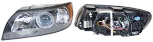 Frontlykt, Høyre, VOLVO S40 II, 30678309, 30678517, 30678901, 30698639, 30698876, 31213186, 31335232