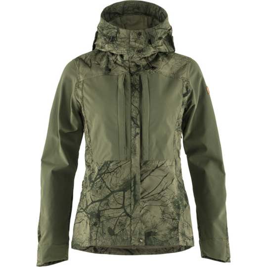Fjällräven Keb Jacket W - Green Camo-laurel Green - Naiset - XXL - Partioaitta