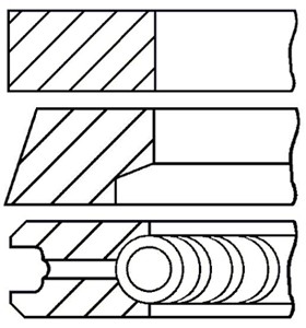 Stempelringsett, FIAT,LANCIA, 71718102