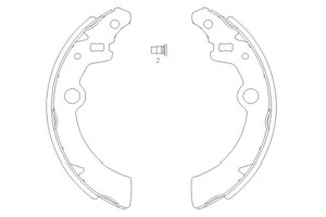Bremsesko sett, Bakaksel, SUZUKI ALTO VI, IGNIS I, WAGON R Halvkombi, WAGON R+ Halvkombi, 1A012638Z, 410604A0A4, 440604A00E, 440604A0A0,