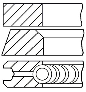Stempelringsett, MERCEDES-BENZ, A6460300224