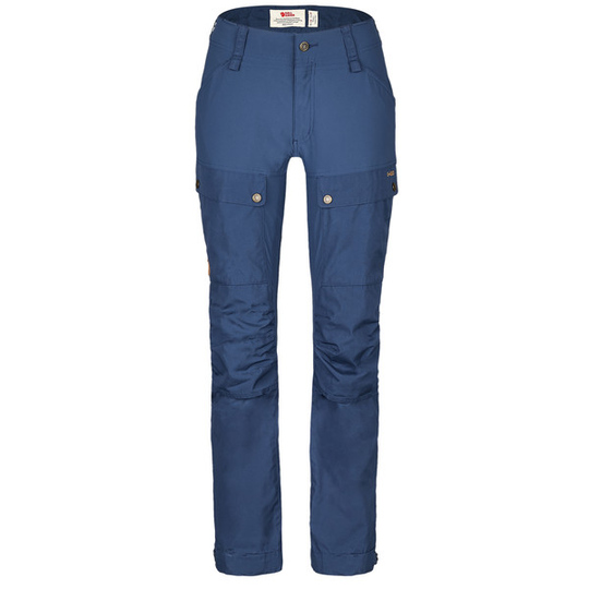 Fjällräven Keb Trousers Curved W Reg - Indigo Blue - Naiset - 34 - Partioaitta