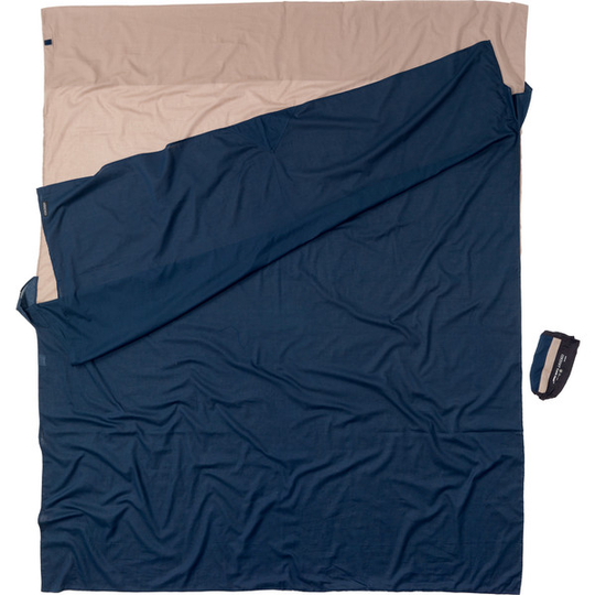 Cocoon Travelsheet Doublesize Cotton - Khaki/tuareg - OneSize - Partioaitta
