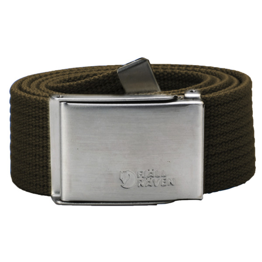 Fjällräven Canvas Belt - Dark Olive - Unisex - 1 Size - Partioaitta