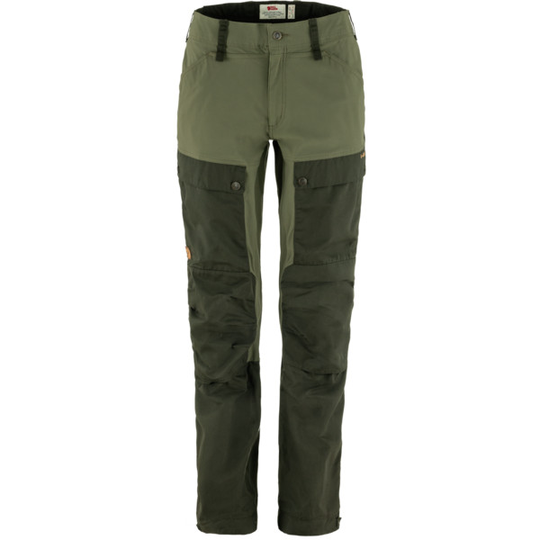 Fjällräven Keb Trousers Curved W - Deep Forest-laurel Green - Naiset - 46/R - Partioaitta