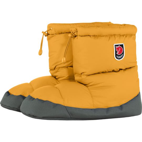 Fjällräven Expedition Down Booties - Mustard Yellow - Unisex - S - Partioaitta
