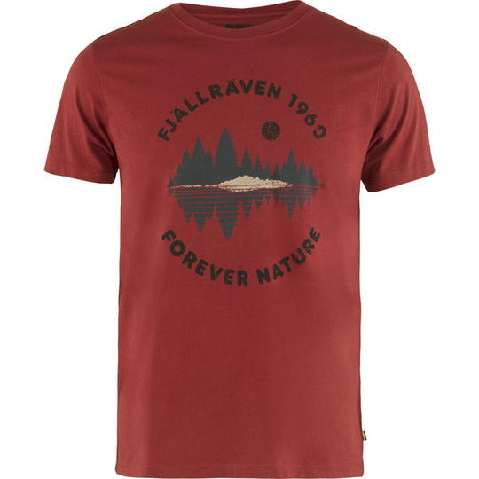 Fjällräven Forest Mirror T-shirt M - Deep Red - Miehet - S - Partioaitta
