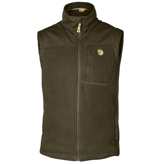 Fjällräven Buck Fleece Vest M - Dark Olive - Miehet - XS - Partioaitta