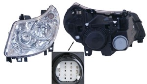 Frontlykt, Venstre, CITROËN,FIAT,PEUGEOT, 0001340664080, 1340664080, 1606664680, 1606927480, 6208 A5