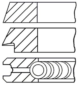 Stempelringsett, AUDI,SEAT,VW, 026198151A, 037198151