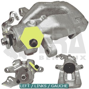 Bremsecaliper, Venstre bakaksel, Bak akselen, CITROËN,PEUGEOT, 16 096 400 80, 4400 P4, 4400 W5, 4400W5