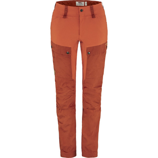 Fjällräven Keb Trousers Curved W Short - Cabin Red-rowan Red - Naiset - 42 - Partioaitta