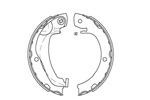 Bremsesko sett, Bakaksel, TOYOTA COROLLA Verso, VERSO, VERSO VAN, 044950F010, 044950F020, 044950F030